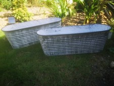 New Pair Ribbed Trough Vintage