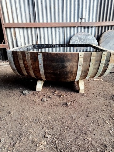 Whiskey barrel trough water - barrel,