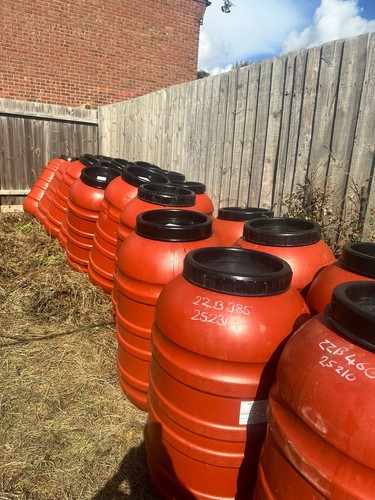 Storage barrel open top - open,